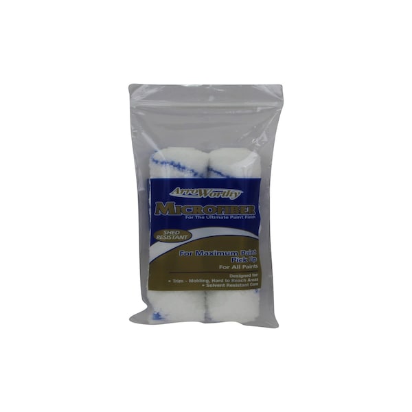 Arroworthy ArroWorthy Microfiber 6.5 in. W X 3/8 in. Mini Paint Roller Cover 2 pk 6.5-MFR3T/P - main